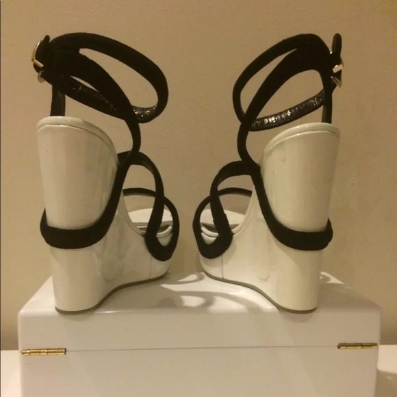 NEW Emporio Armani high platform 5.25” sandals wedges 36 - Picture 4 of 16